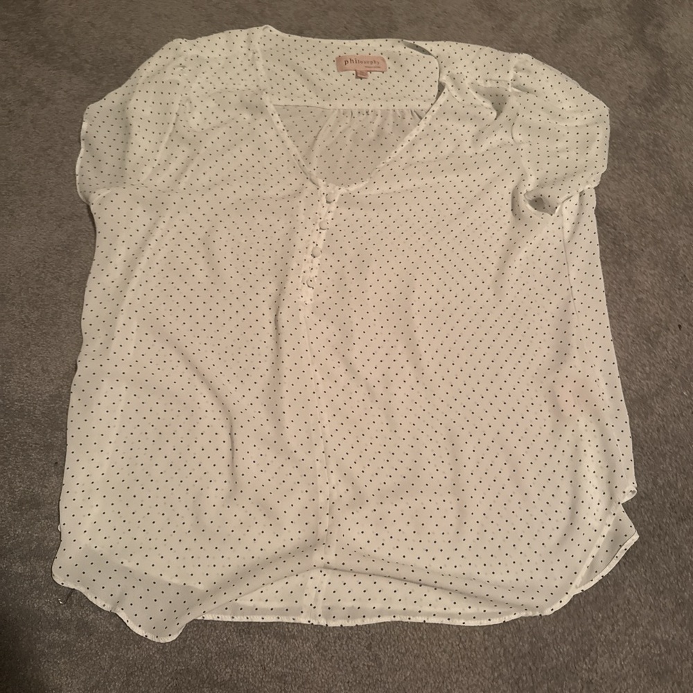 Philosophy short sleeve blouse size XL